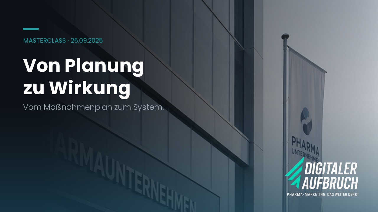 Masterclass Von Planung zu Wirkung — Titelbild